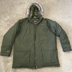 Eddie Bauer faux fur down parka 2xlt